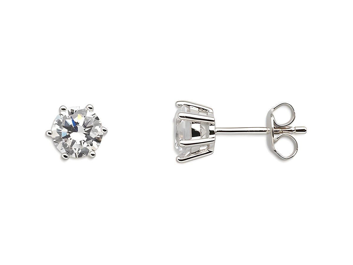 Xenox Sterling Silber Ohrringe XS7214 in Krappe Silber mit funkelndem Kristall, elegant und zeitlos, ideal für jeden Anlass, hochwertiger Ohrschmuck von Xenox.
