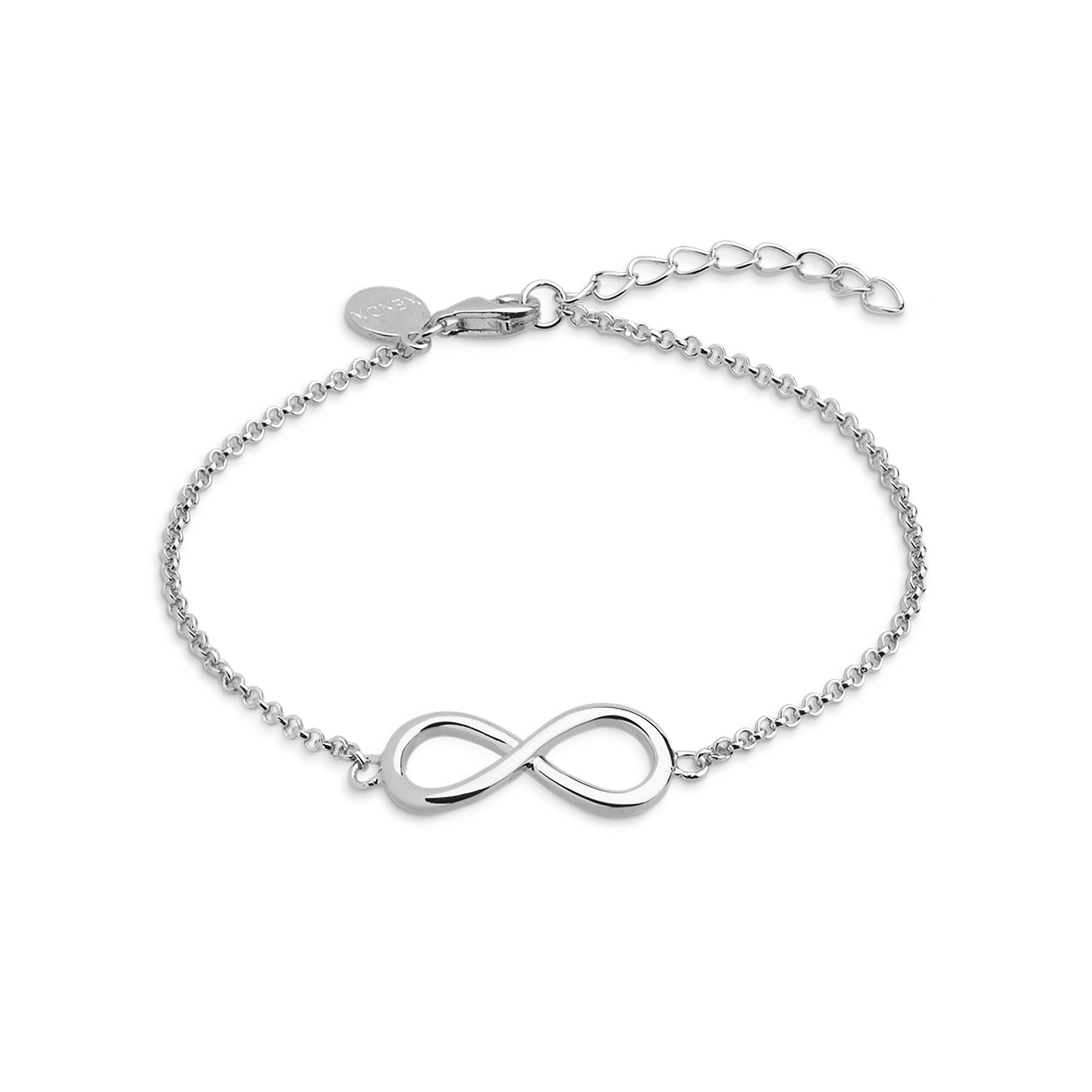 XENOX Sterling Silber Armband XS2764 - 15-20 cm - INFINITY - Ankerkette - INFINITY – Ansicht 2