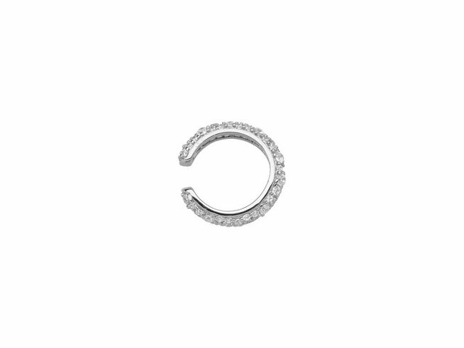 Xenox Sterling Silber Ohrringe XS2285 SUNRISE in silberner Farbe, elegant und glänzend, mit funkelnden Steinen für einen modernen Ohrschmuck-Look.