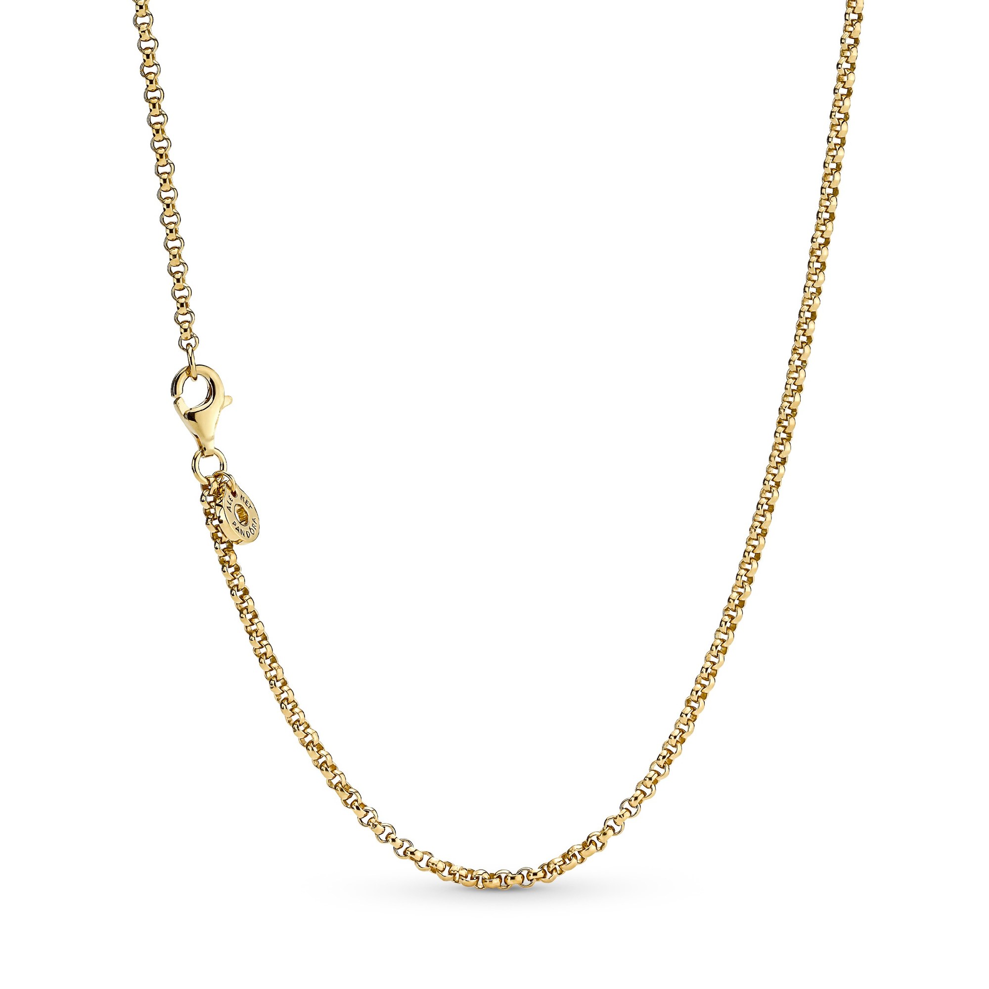 Pandora Rolo Kette Halskette - Gelbgold Verg. - 60 cm