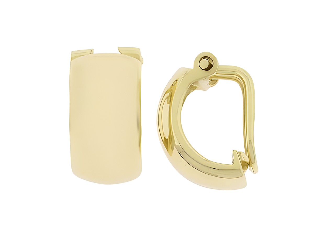 Gold Ohrclip - klassisch - 333 Gold, Hersteller: Juwelier Harnisch, Ohrclip in eleganter Form, ideal für jeden Anlass, zeitloses Design, verleiht jedem Outfit einen Hauch von Luxus.