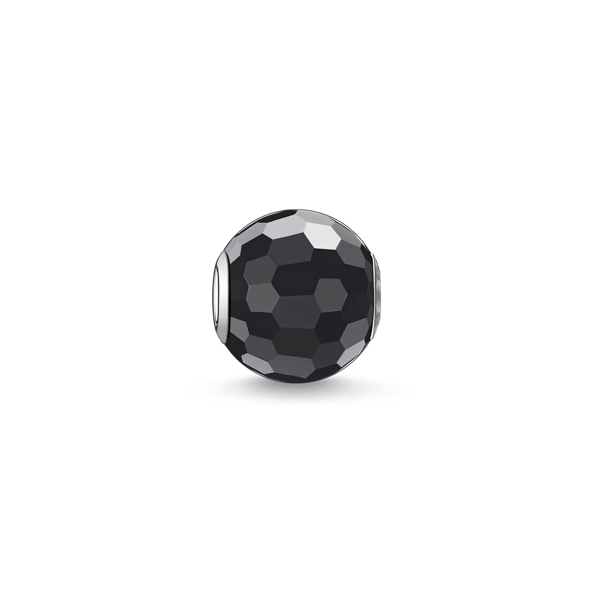 Thomas Sabo Karma Beads - Obsidian facettiert Silber - schwarz