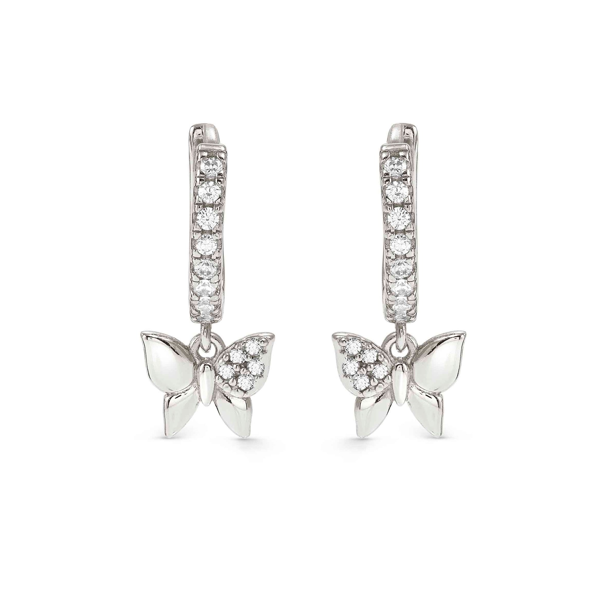 Nomination Petit Sparkle - Sterling Silber Creolen - Schmetterling - Zirkonia – Ansicht 5