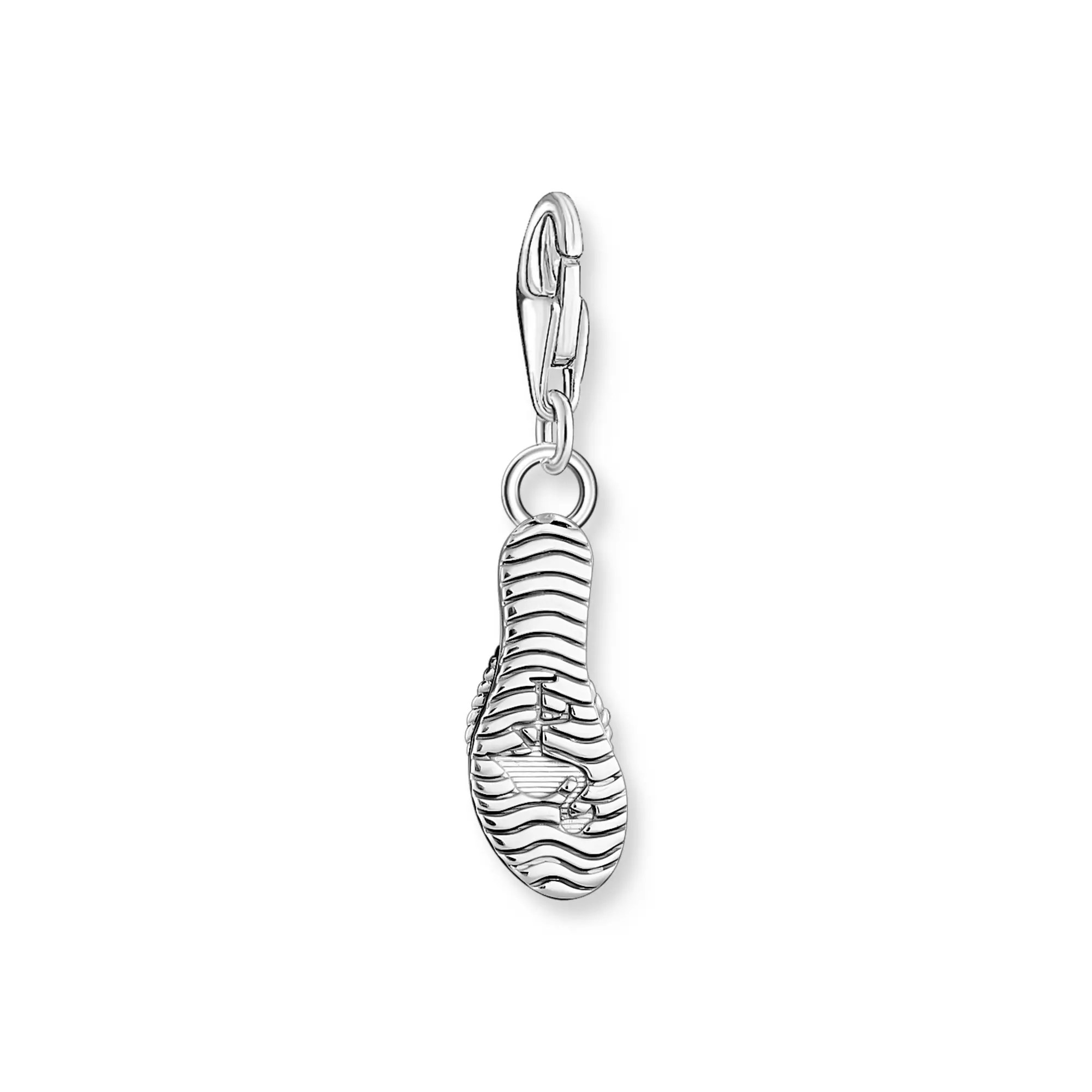 Thomas Sabo Charm-Anhänger - Holiday Vibes - Badelatsche - Silber gesch. & Emaille & synth. Korund – Ansicht 2