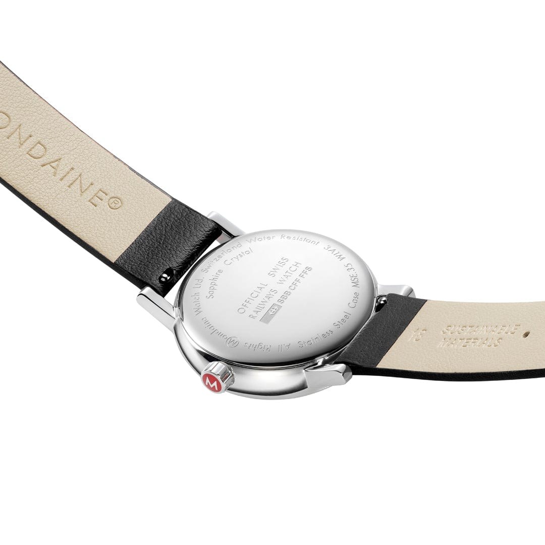 Mondaine Uhr MSE.35110.LBV evo2 - Edelstahl poliert - 35 mm – Ansicht 5
