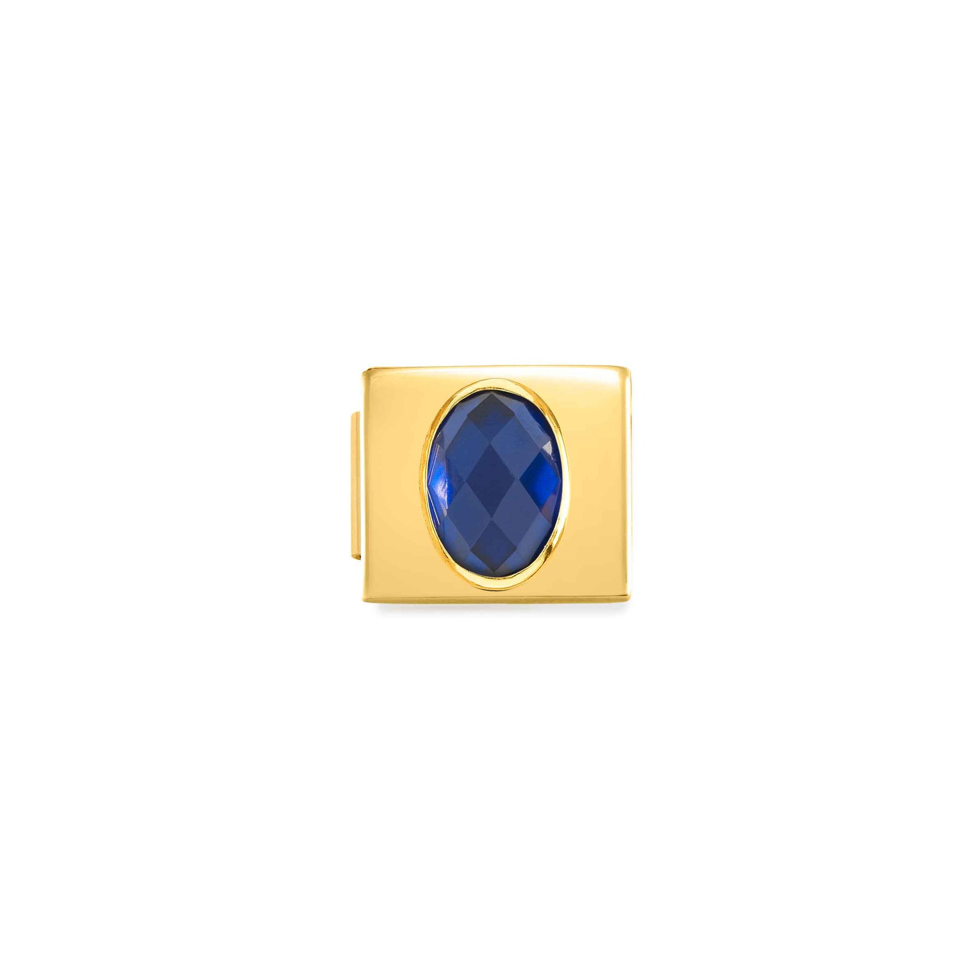 Nomination Classic GLAM Link Zirkonia FACETED Edelstahl Gelbgold - BLUE