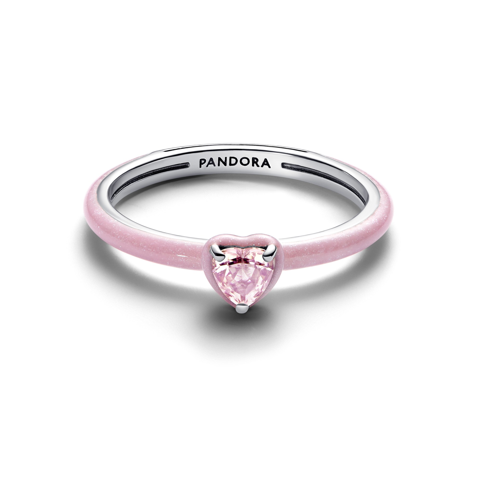 Pandora ME Herz - Ring aus Silber & Rosa Kristall & Email – Ansicht 2