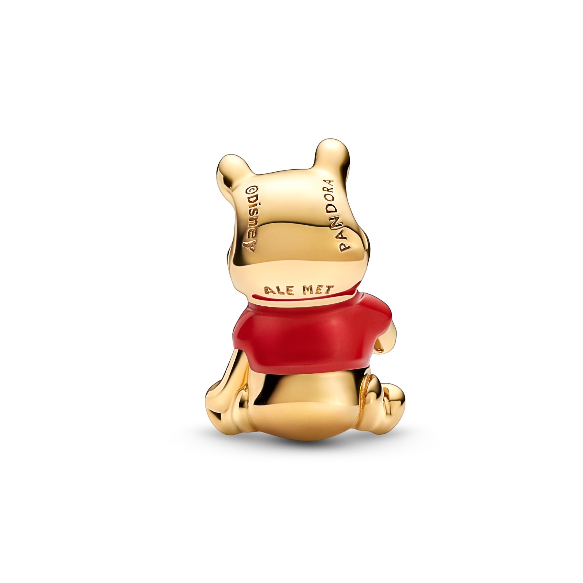 Pandora Disney Winnie Puuh Bär Charm - 585 Gelbgold Verg. - Mehrfarbig – Ansicht 3