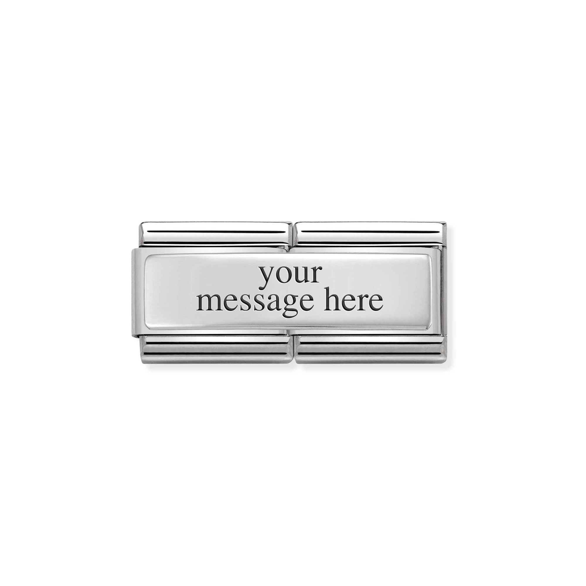Nomination - 330710 01 - Composable DOUBLE Classic - Glatte Plakette – Ansicht 5