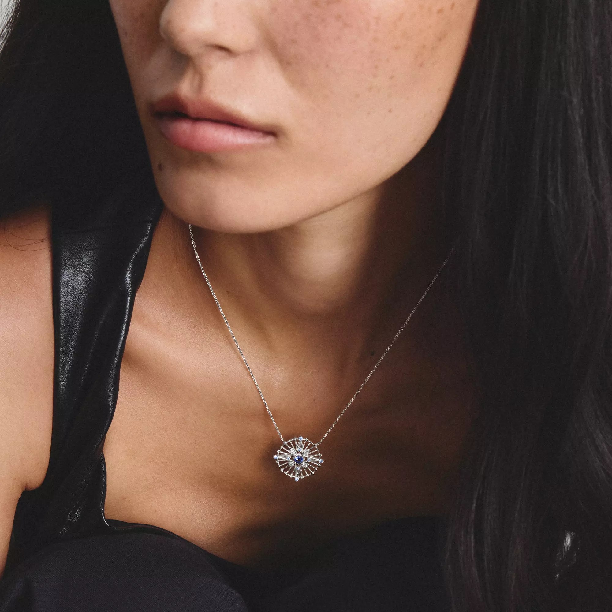 Thomas Sabo Midnight Sky - Kette - 925 Sterling Silber - Zirkonia - Nanokristall blau - 45 cm – Ansicht 4