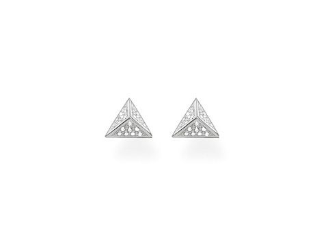 Ohrstecker von Thomas Sabo H1867-051-14 aus Silber mit Zirkonia in triangularer Form, funkelnd und elegant, ideal für jeden Anlass.