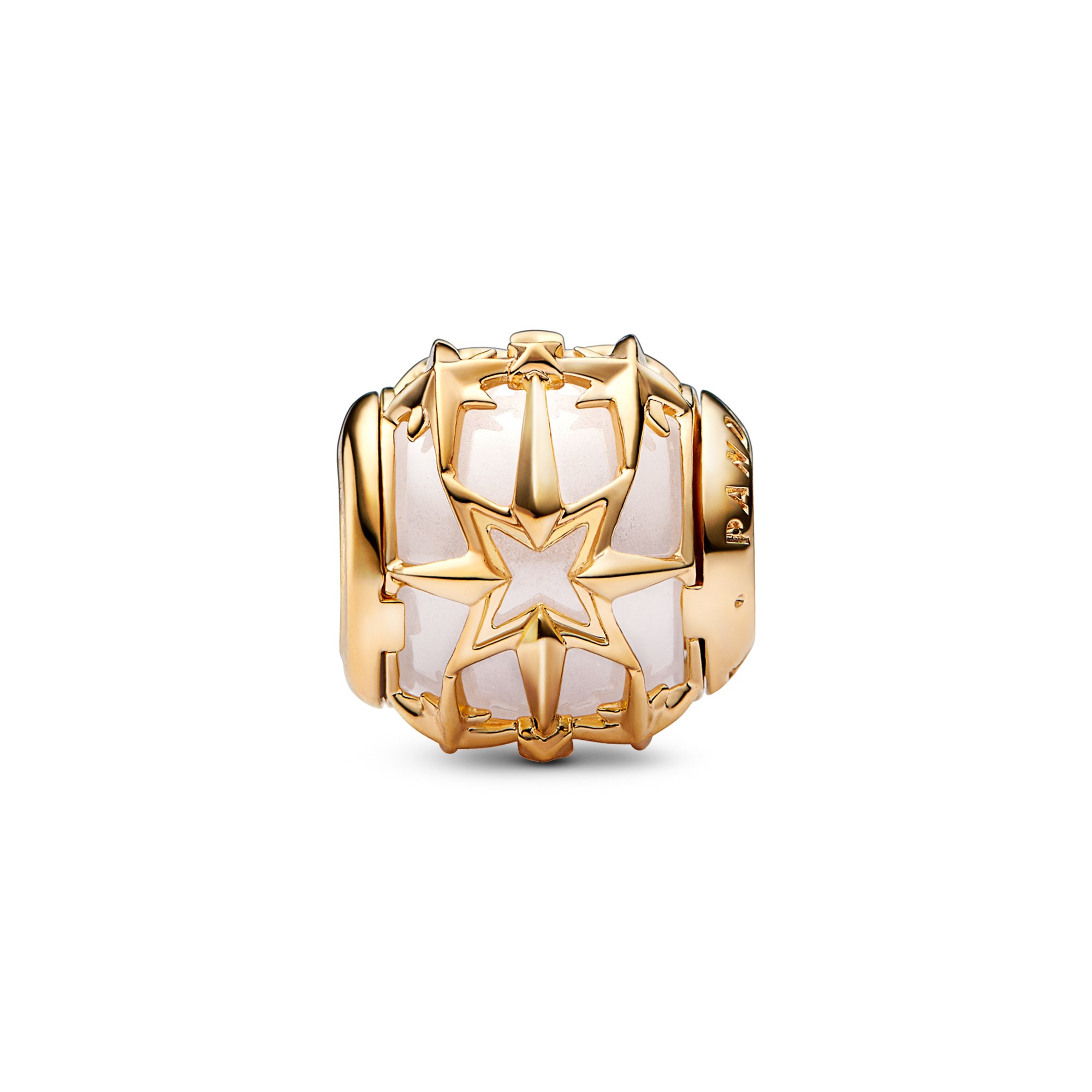 Pandora Charm - Planet Venus charm - Gelbgold Vergoldung + Zirkonia – Ansicht 3