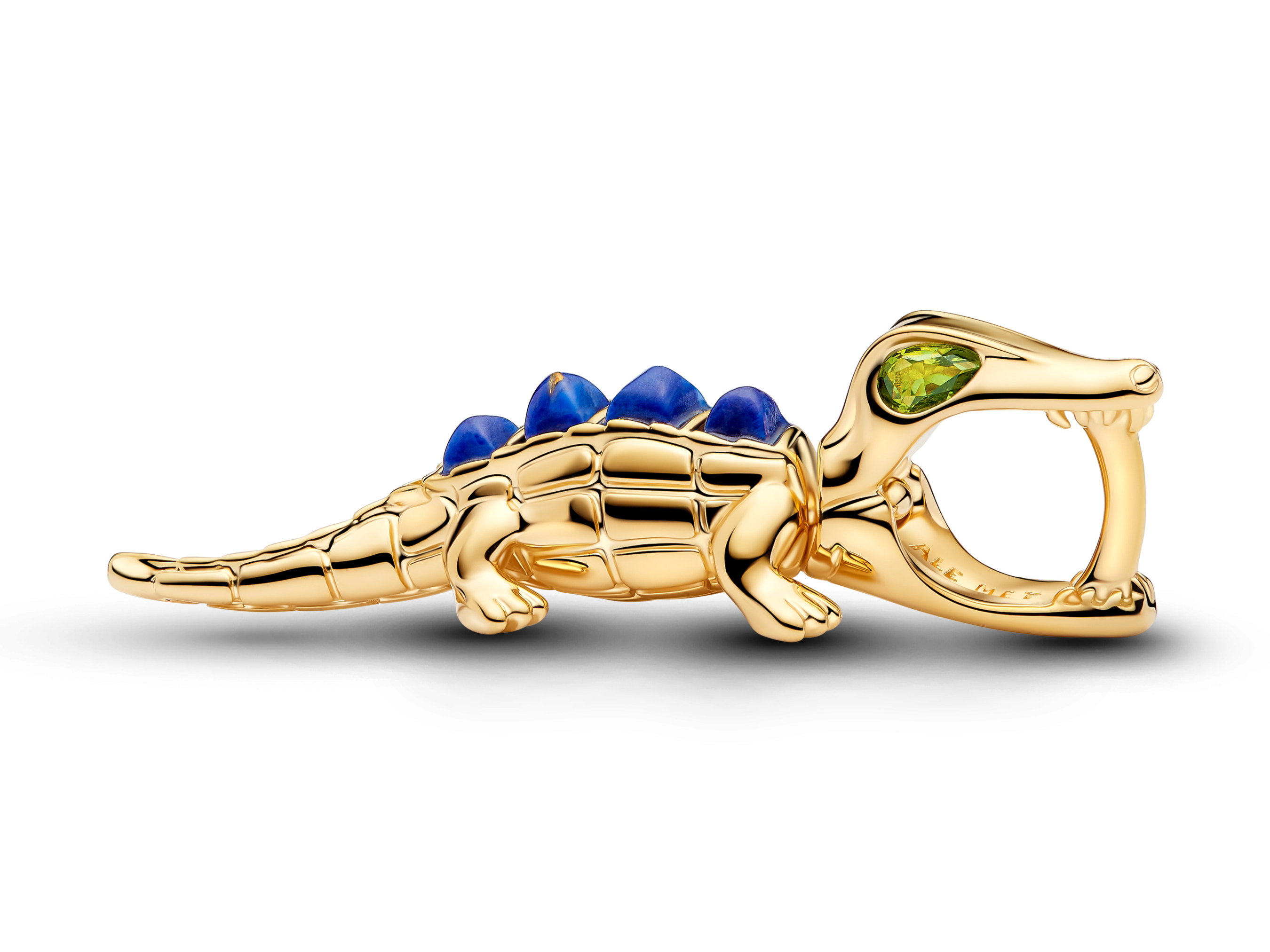 Pandora 764624C01 - Alligator-Charm Steinmix - Blau - Gelbgold Vergoldung