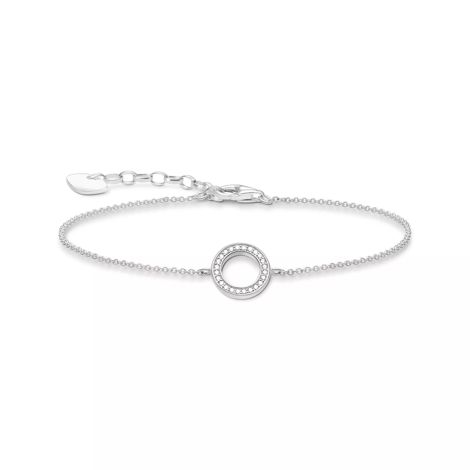 Thomas Sabo Armband Kreis – Silber – Zirkonia – 16–19 cm