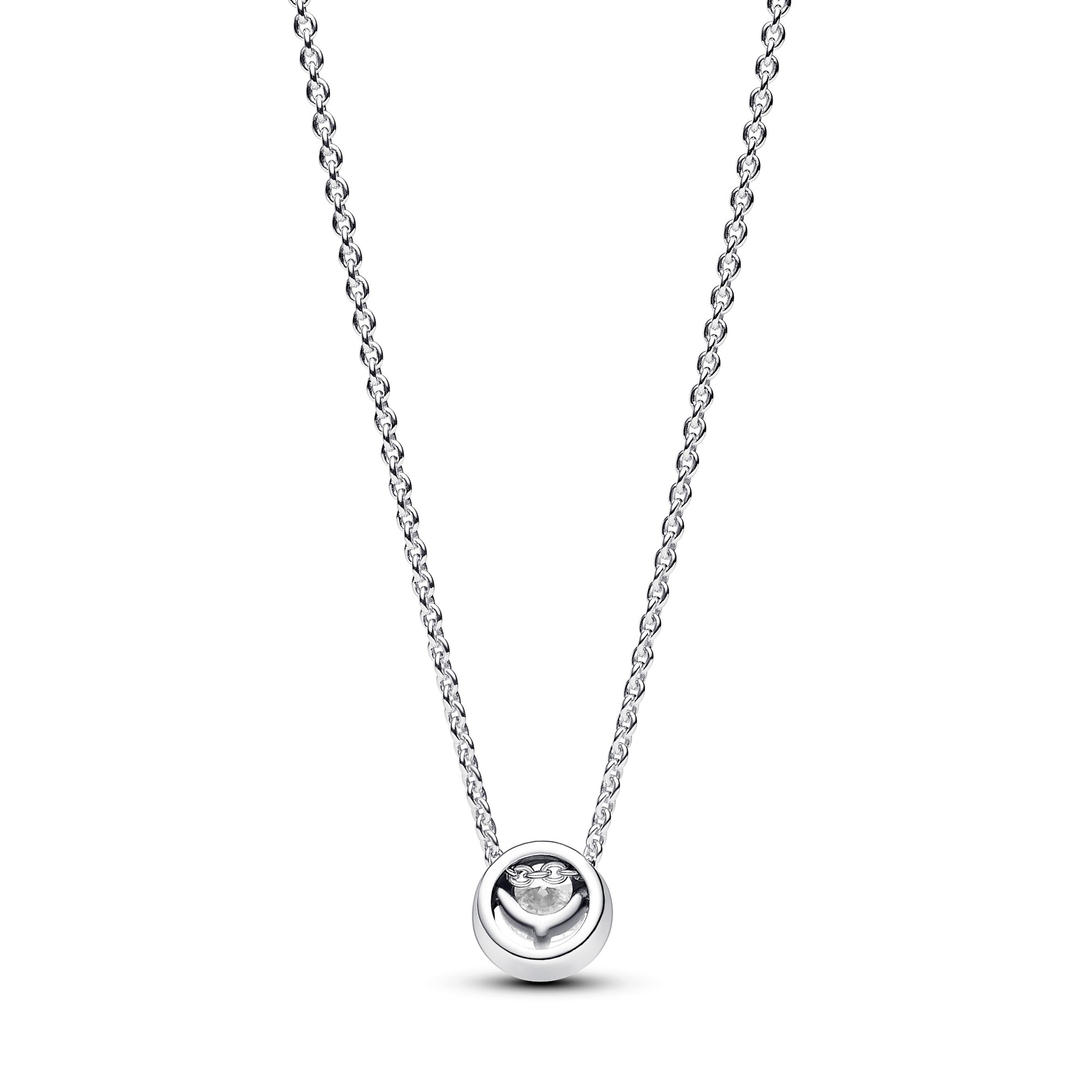 Pandora Funkelnder Runder Strahlenkranz Collier-Halskette - Silber - Zirkonia klar - 45 cm Ansicht 2 – Ansicht 2