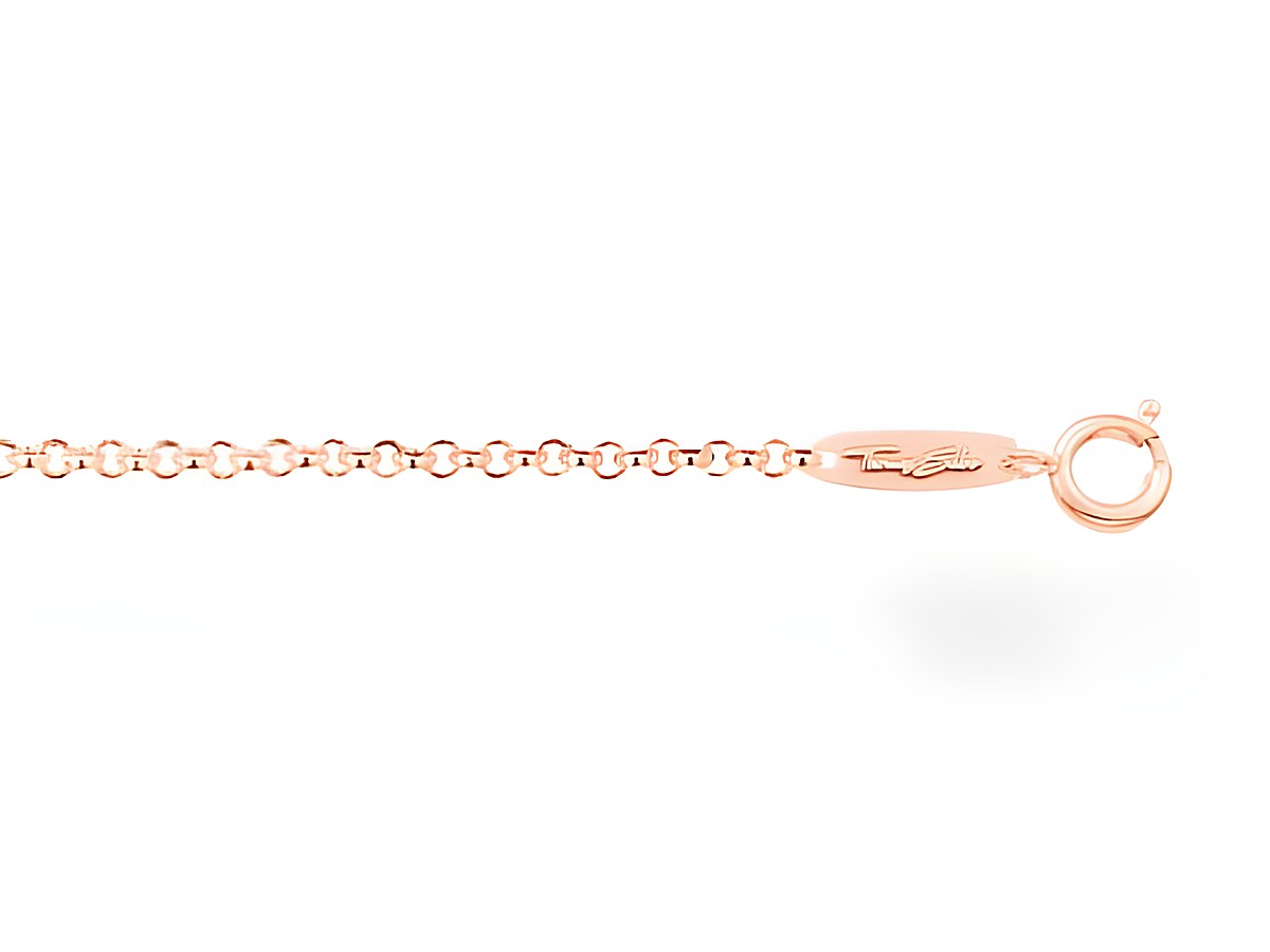Erbskette von Thomas Sabo in Gold rosé, 90 cm lang, aus vergoldetem Silber, ohne Anhänger, elegantes Design, ideale Ergänzung für jeden Schmuckstil.