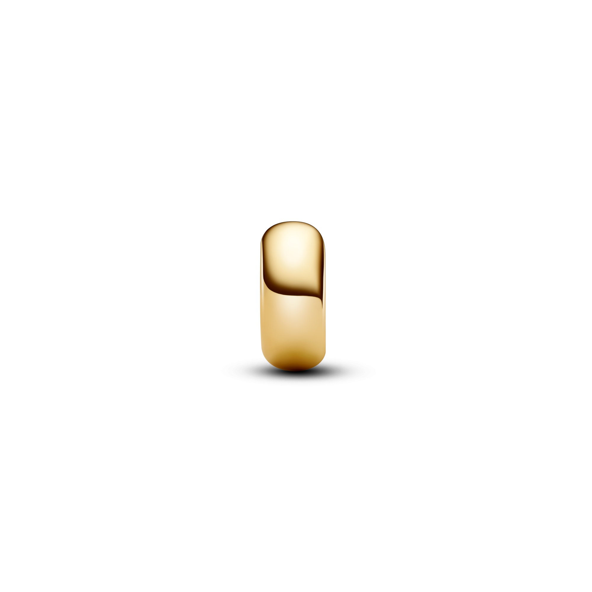 Pandora Clip STOPPER - Herzverschluss & Gelbgold vergoldetem Clip & Silikongriff – Ansicht 2