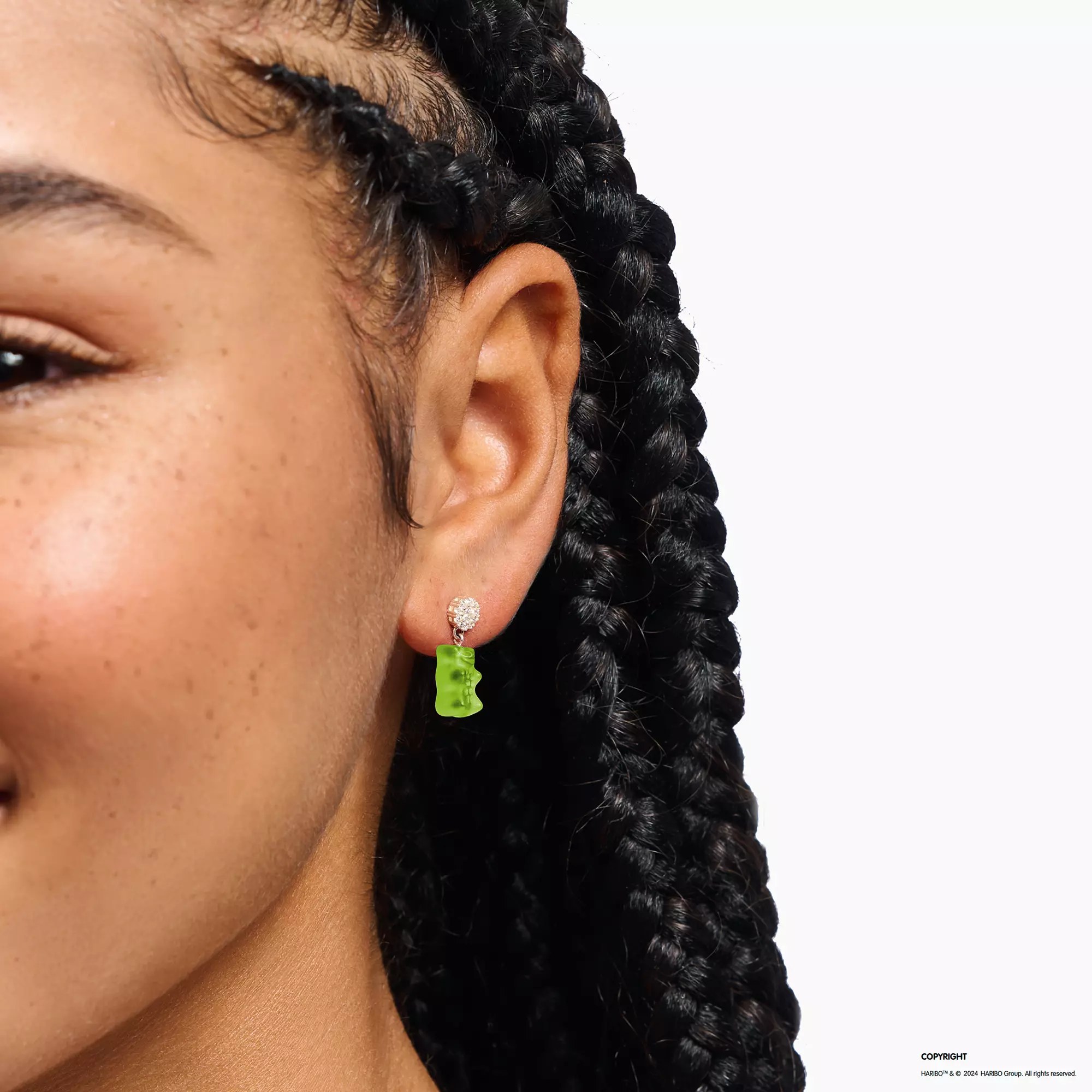 Thomas Sabo Ohrringe - Goldbär Gummibärchen GRÜN - HARIBO – Ansicht 2
