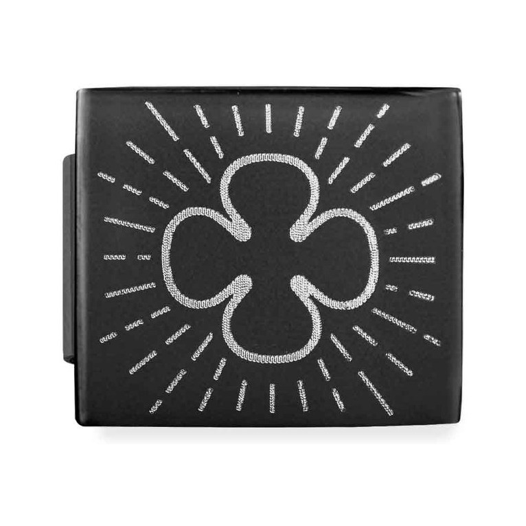 Nomination Composable Glam Charm Kleeblatt schwarz - Edelstahl, PVD schwarz