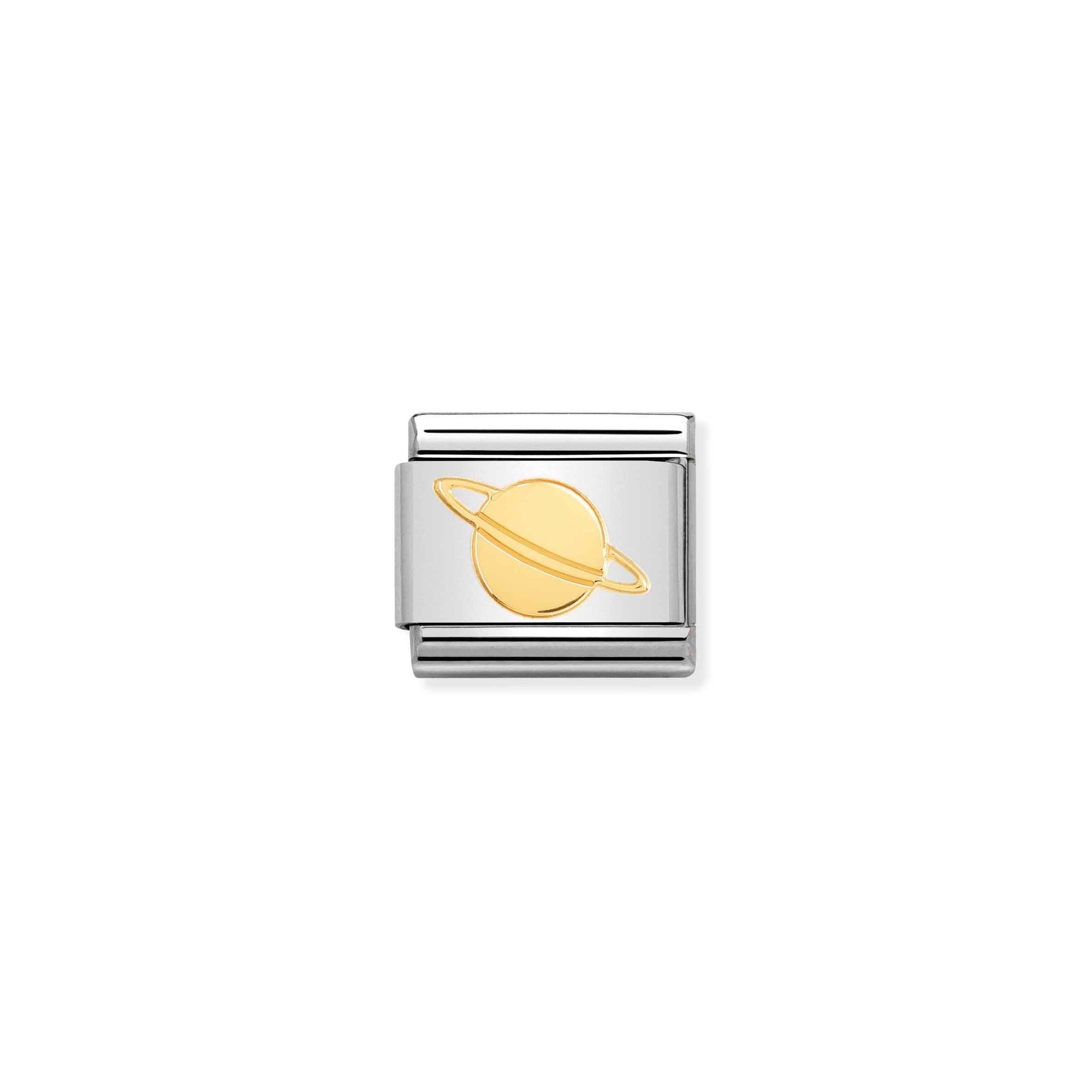 Nomination Composable Classic Charm Planet Saturn - Edelstahl, Gold 750