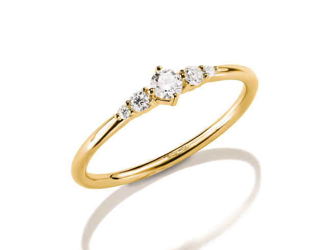 Thomas Sabo Classic TS - TR2324-M01-14-60 - Ring Gr. 60 - 18K Gelbgold-Vergoldung