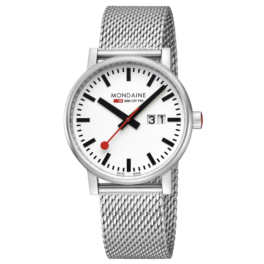 Mondaine SBB - evo2 40 mm - Saphire Crystal & Big Date - Herren Armbanduhr – Ansicht 3