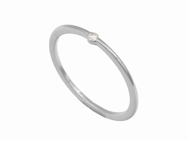 Platin Ring dezent Platin 960 Brillant 0,03 ct w-if lupenrein Gr. 54 Hersteller Juwelier Harnisch bis Gr. 54/17,5 schmuckstück mit feinem Design und funkelndem Brillant.