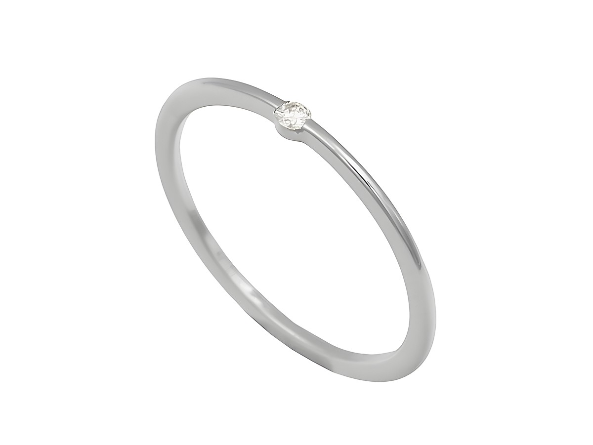 Platin Ring dezent Platin 960 Brillant 0,03 ct w-if lupenrein Gr. 54 Hersteller Juwelier Harnisch bis Gr. 54/17,5 schmuckstück mit feinem Design und funkelndem Brillant.