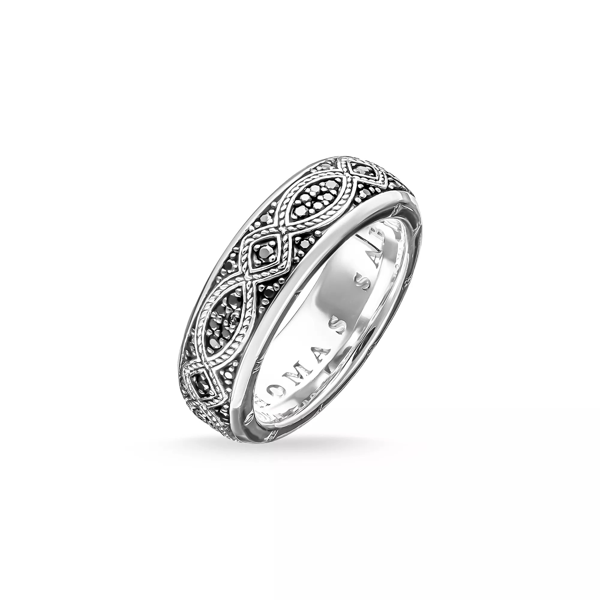 Thomas Sabo Ring - Silber - geschwärzt - Zirkonia schwarz - Sterling Silver – Ansicht 2