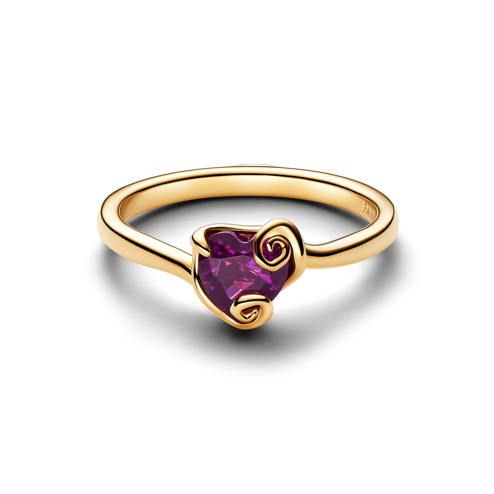 Pandora Disney The Nightmare Before Christmas Sally Lila Herz Ring - Gelbgold Vergoldung - Kristall Lila – Ansicht 2