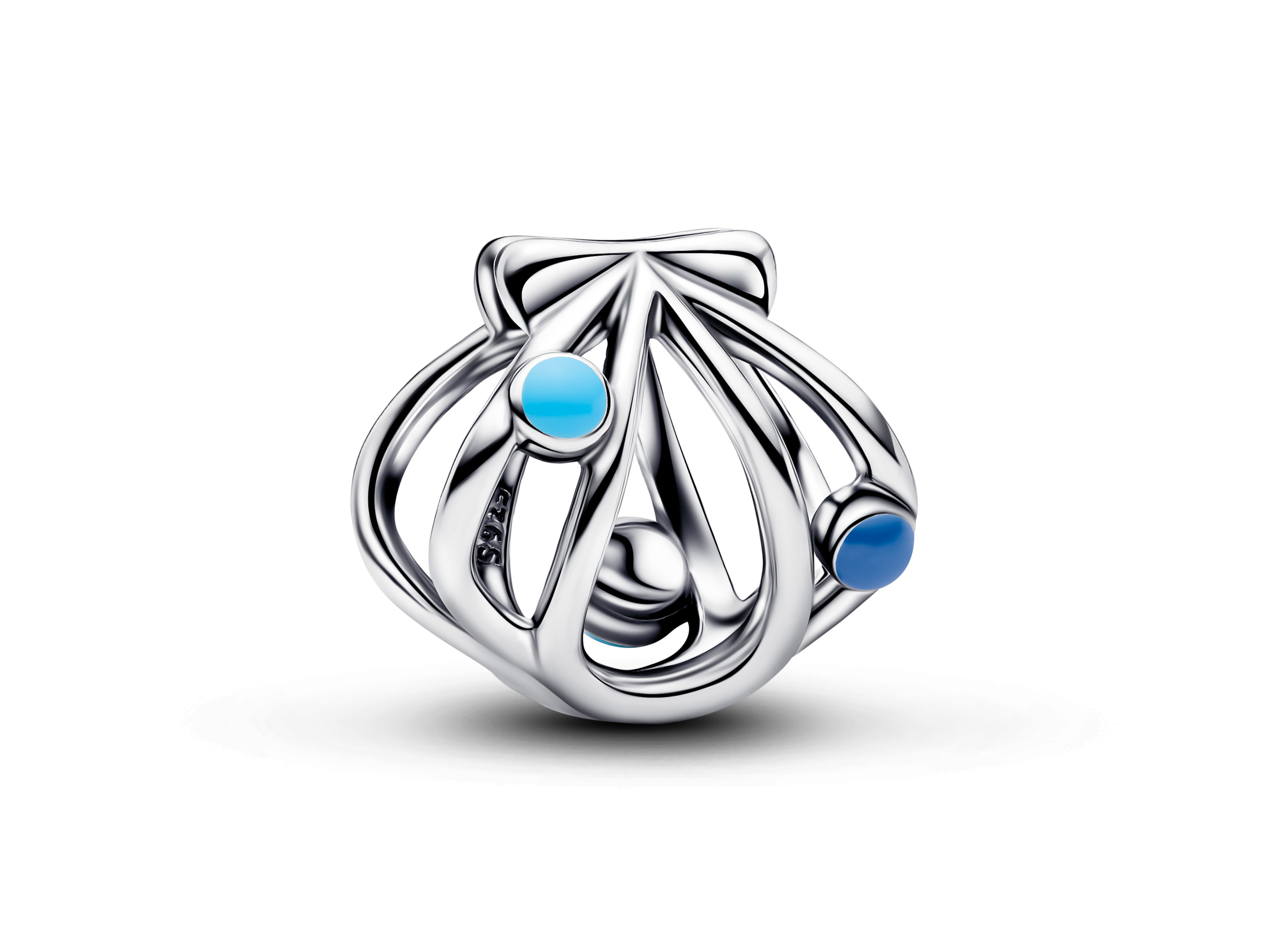 Pandora 794695C01 - Muschel Openwork-charm - Silber - Blau