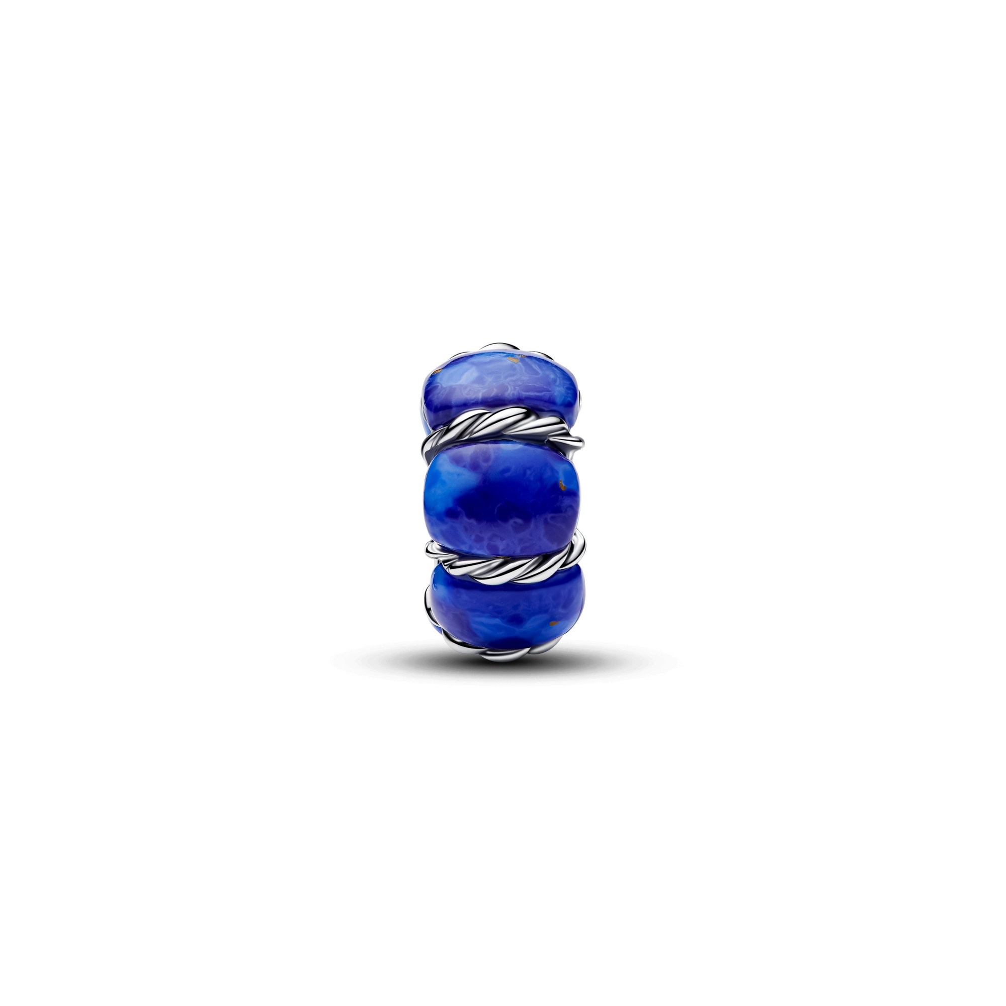 Pandora Seeboje charm - Silber - imitierter Lapislazuli - Blau – Ansicht 2