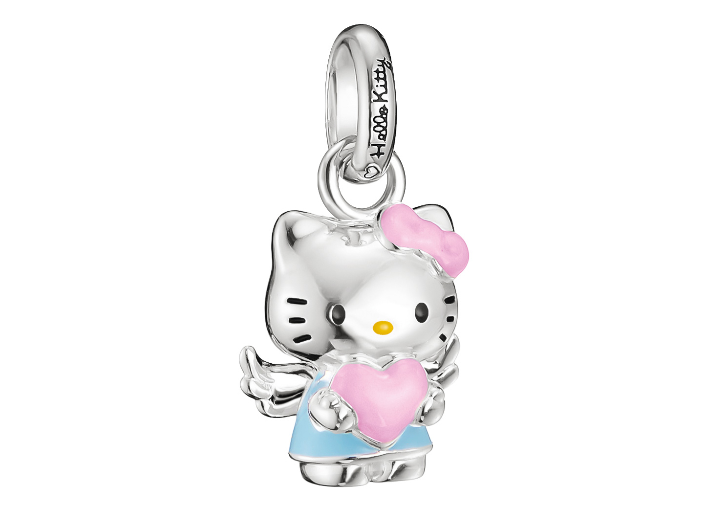 Thomas Sabo Hello Kitty CC1357-M06-7 - Charm-Anhänger - versilbert & Emaille