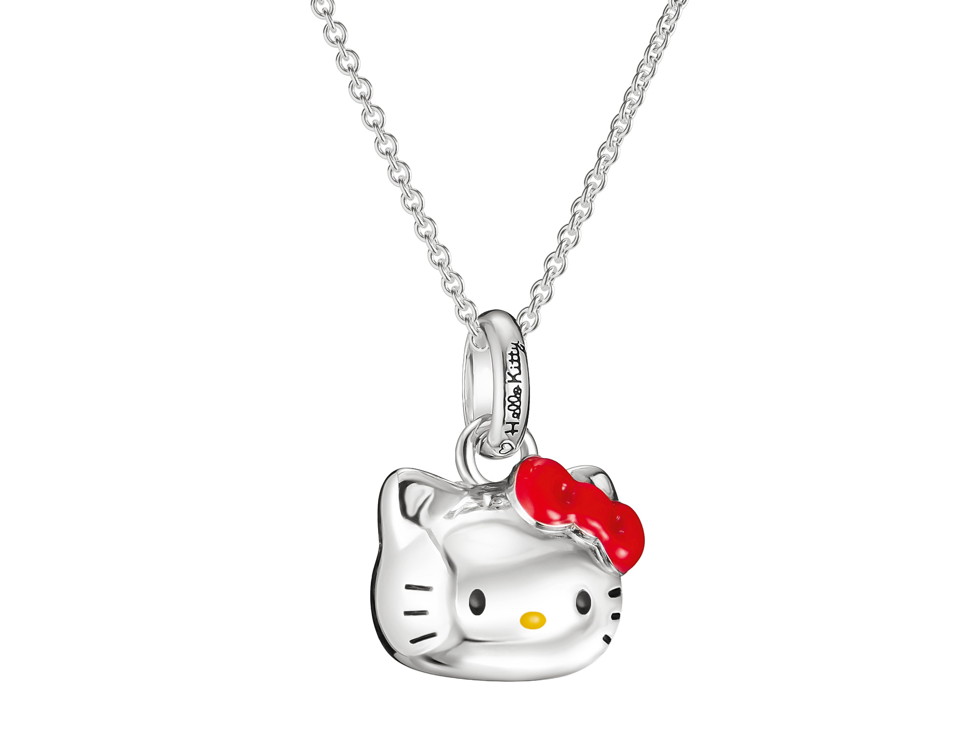 Thomas Sabo Hello Kitty KE2387-M06-7-L45V - Halskette - 45 cm - versilbert & Emaille