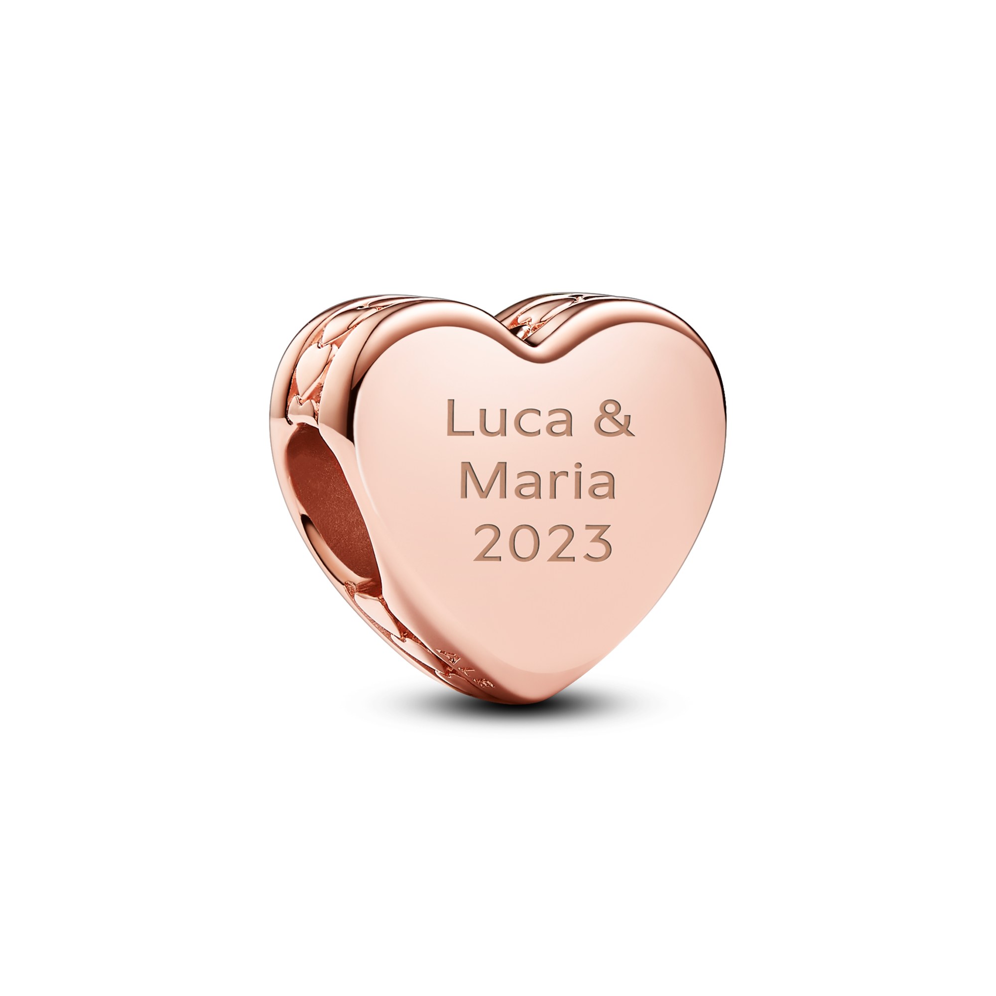 Pandora Herz Charm - Roségold Vergoldung – Ansicht 2