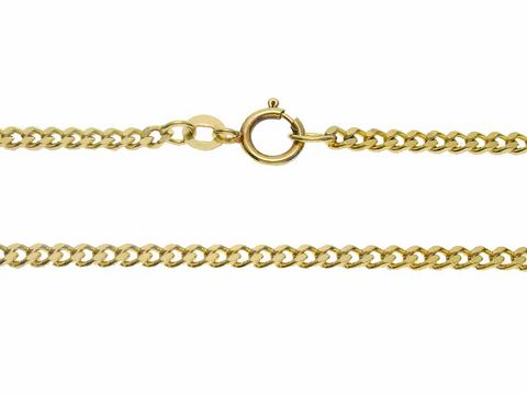 Goldkette 40 cm Panzerkette mit einer Stärke von 2,3 mm, hergestellt von Juwelier Harnisch, optimal für elegante Auftritte, langlebig und stilvoll.