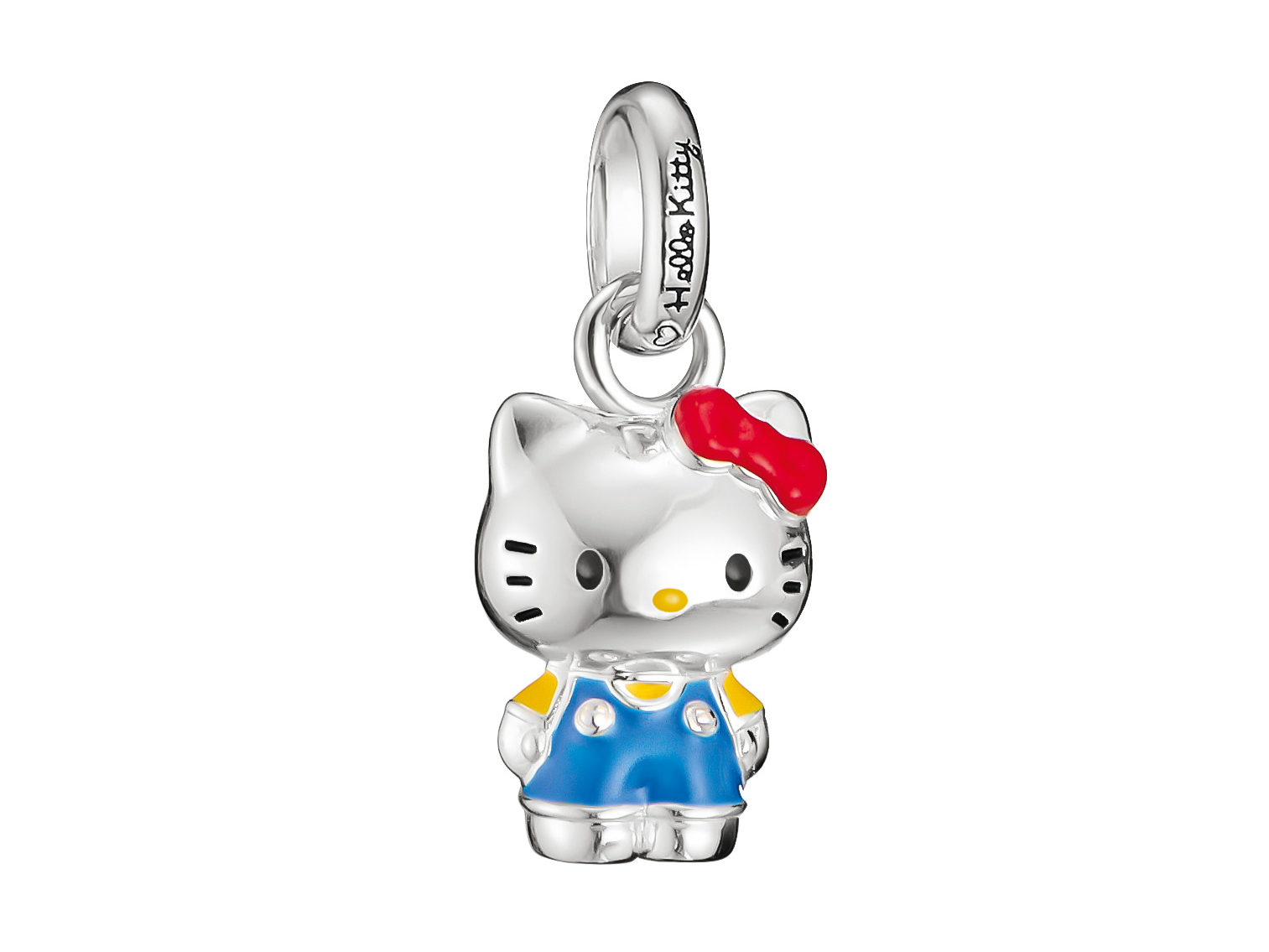 Thomas Sabo Hello Kitty CC1356-M06-7 - Charm-Anhänger - versilbert & Emaille