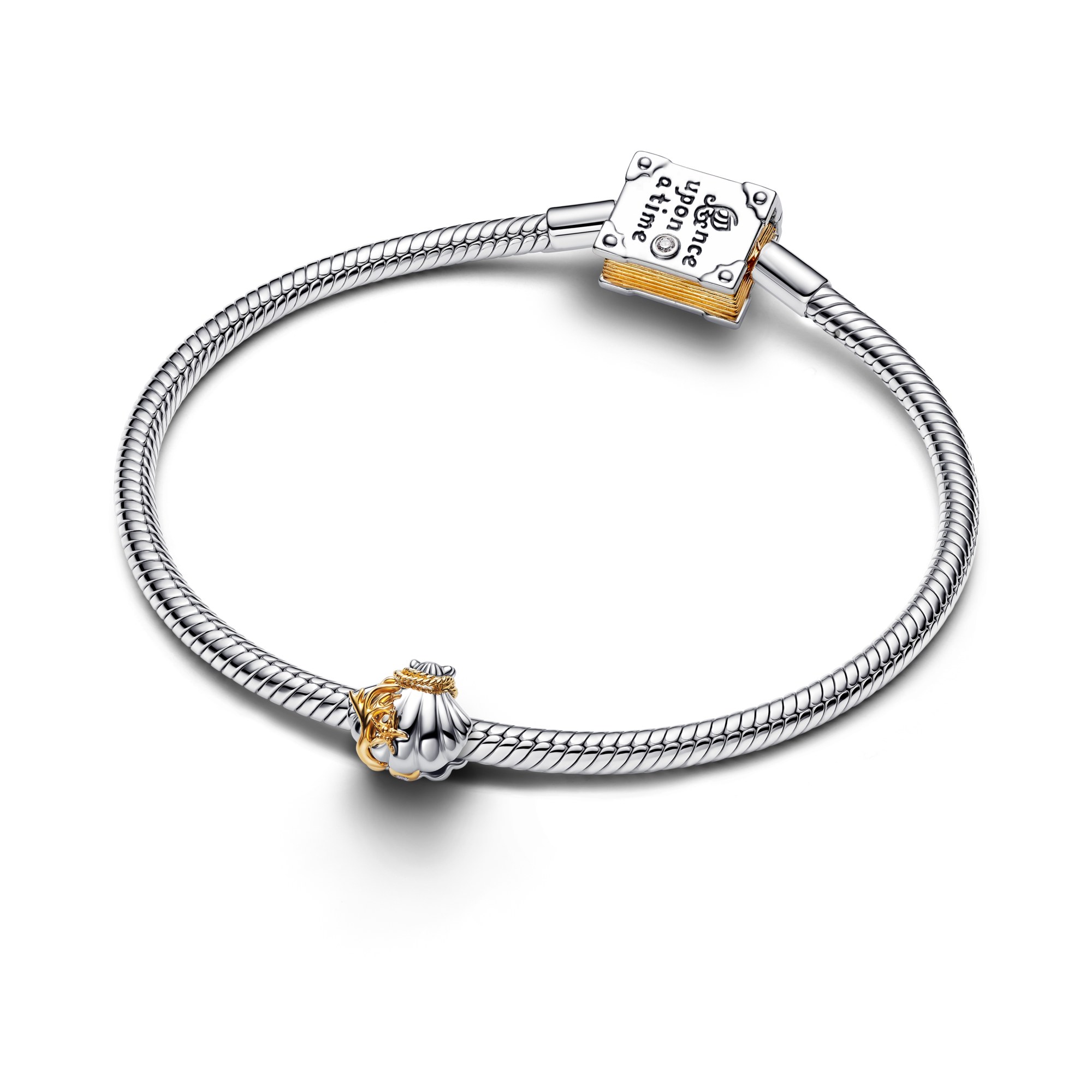 Pandora Disney Prinzessinnen Arielle Muschel - Diamant Lab-Grown - Gelbgold Vergoldung – Ansicht 3