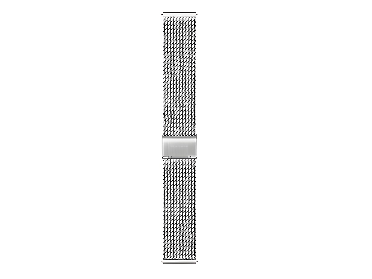 Metallarmband FMM.8922.STEM.2.K von Mondaine aus Milanaise Edelstahl in silber, 22 mm breit, geeignet als Ersatz für Mondaine Uhren.