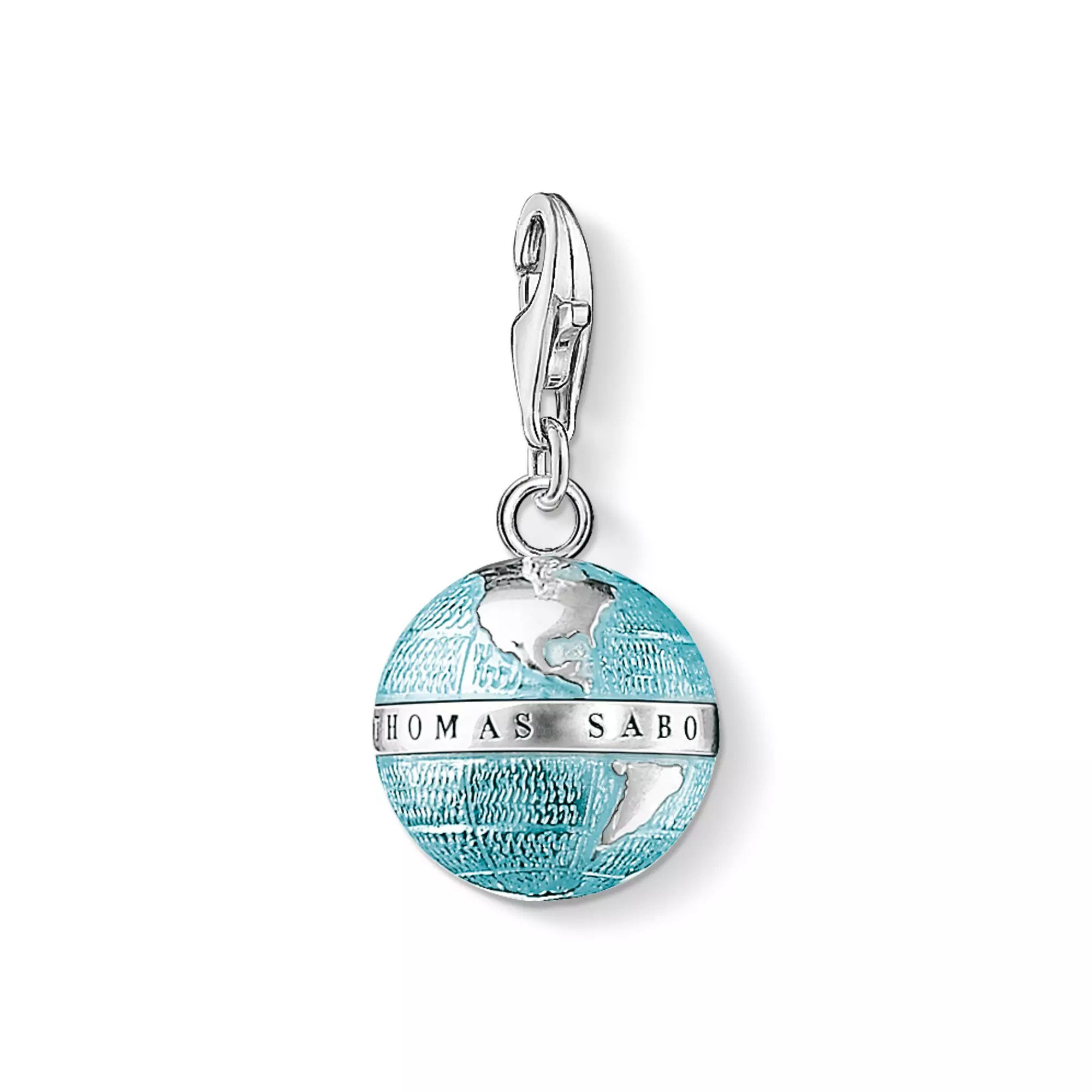 Thomas Sabo Weltkugel - charms Anhänger - Silber + Kaltemail