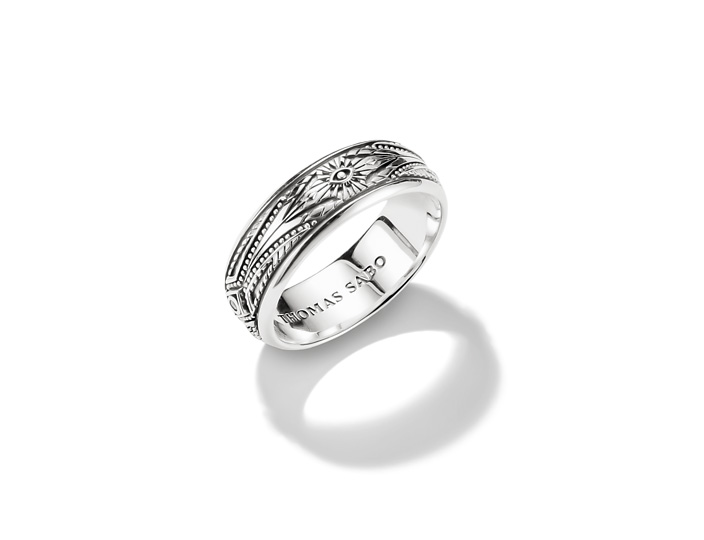 Thomas Sabo TR2526-643-14-58 ELYNDRA Ring - Sterling Silber geschw. & Zirkonia - Weiß - Gr. 58