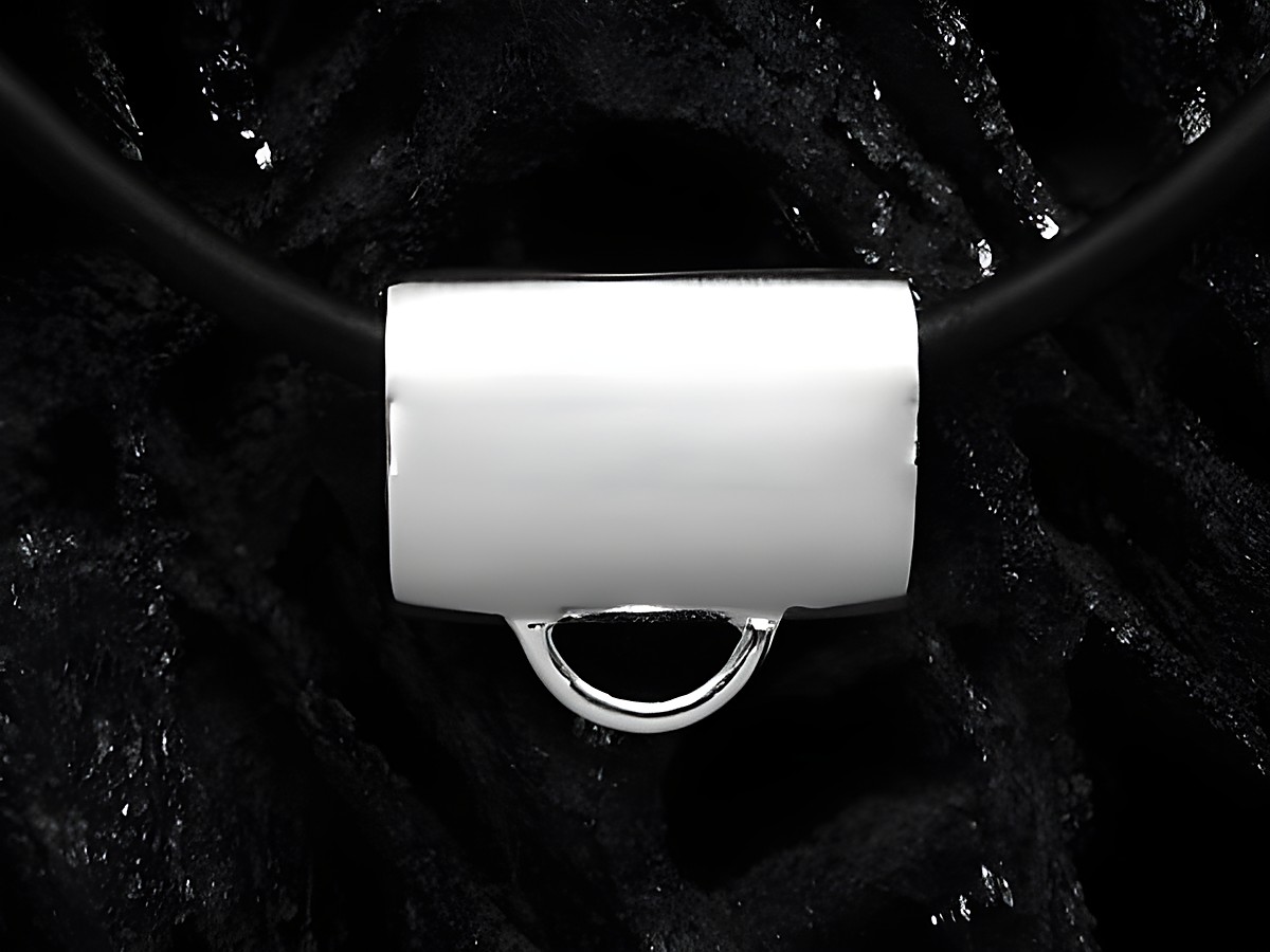 Charms Träger für Kette aus Sterling Silber von Juwelier Harnisch, elegantes Design mit einem runden Anhänger für die individuelle Gestaltung.