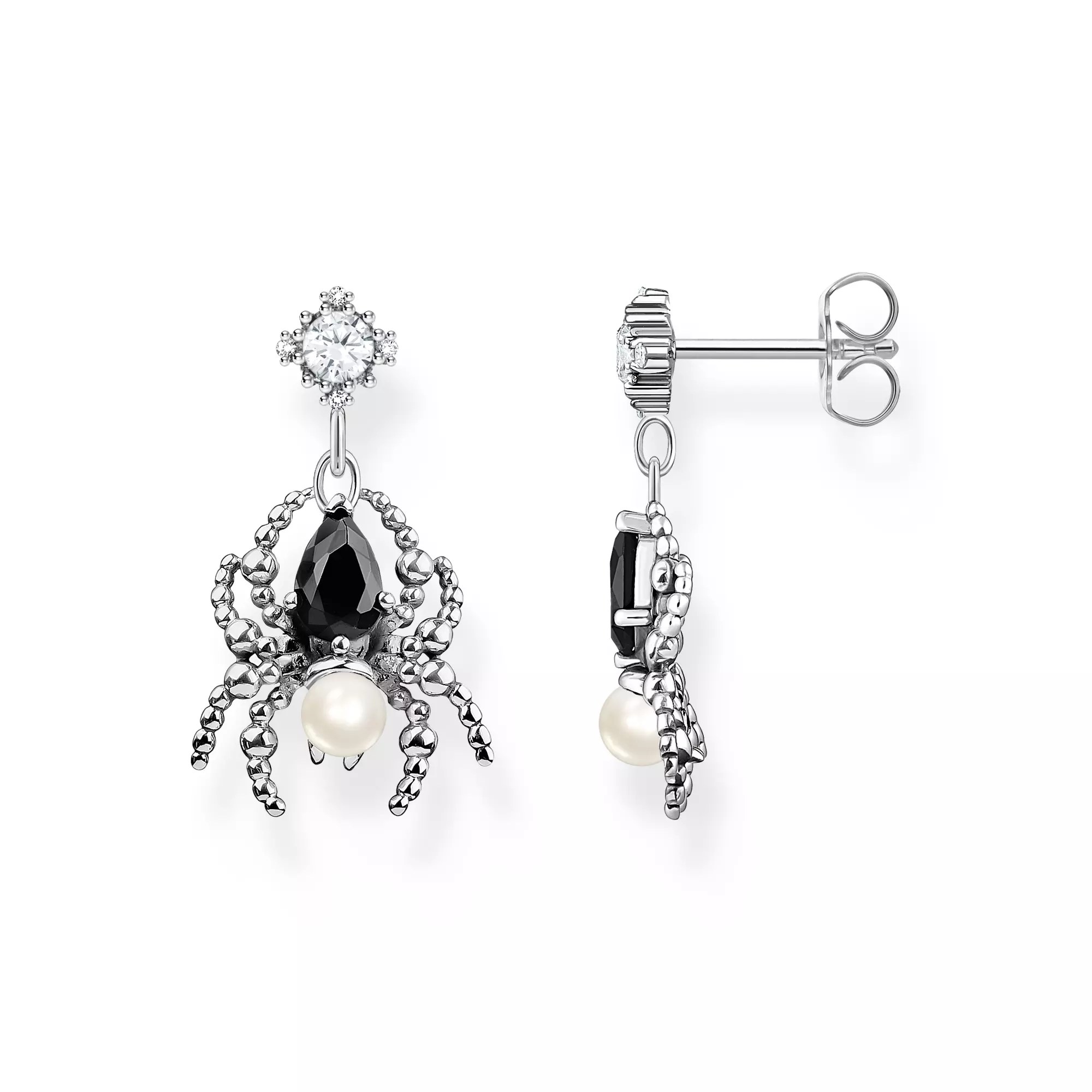 Thomas Sabo Spinne True Romance Ohrringe - Bunt - Silber + Süßwasserzuchtperle + Zirkonia – Ansicht 2