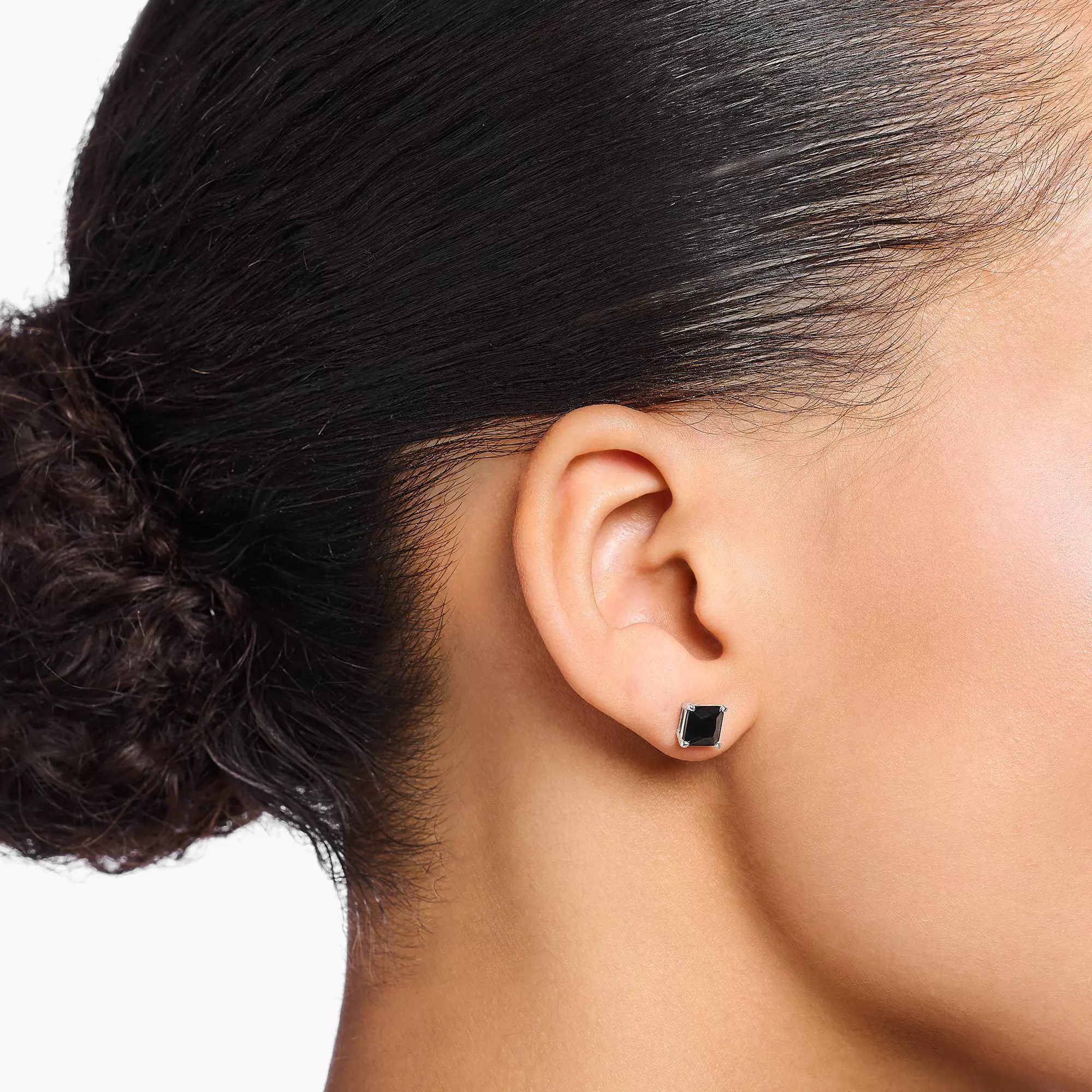 Thomas Sabo Ohrstecker Sterling Silber + Onyx schwarz – Ansicht 2