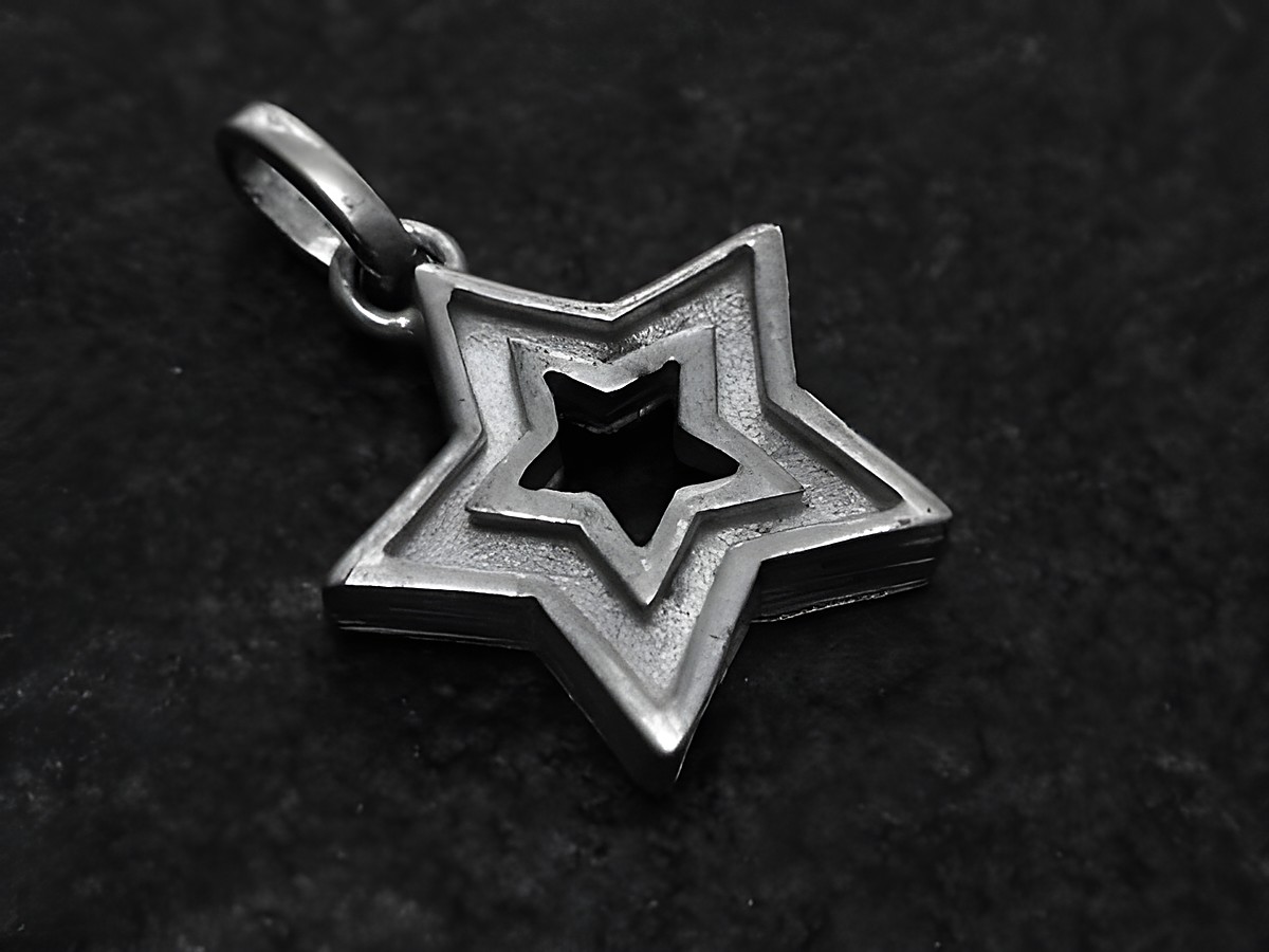 Stern Silberanhänger 14 mm von Juwelier Harnisch als Geschenkidee mit einem Design von Sonne Mond Sterne, elegant gefertigt und ideal für अनेक Anlässe.