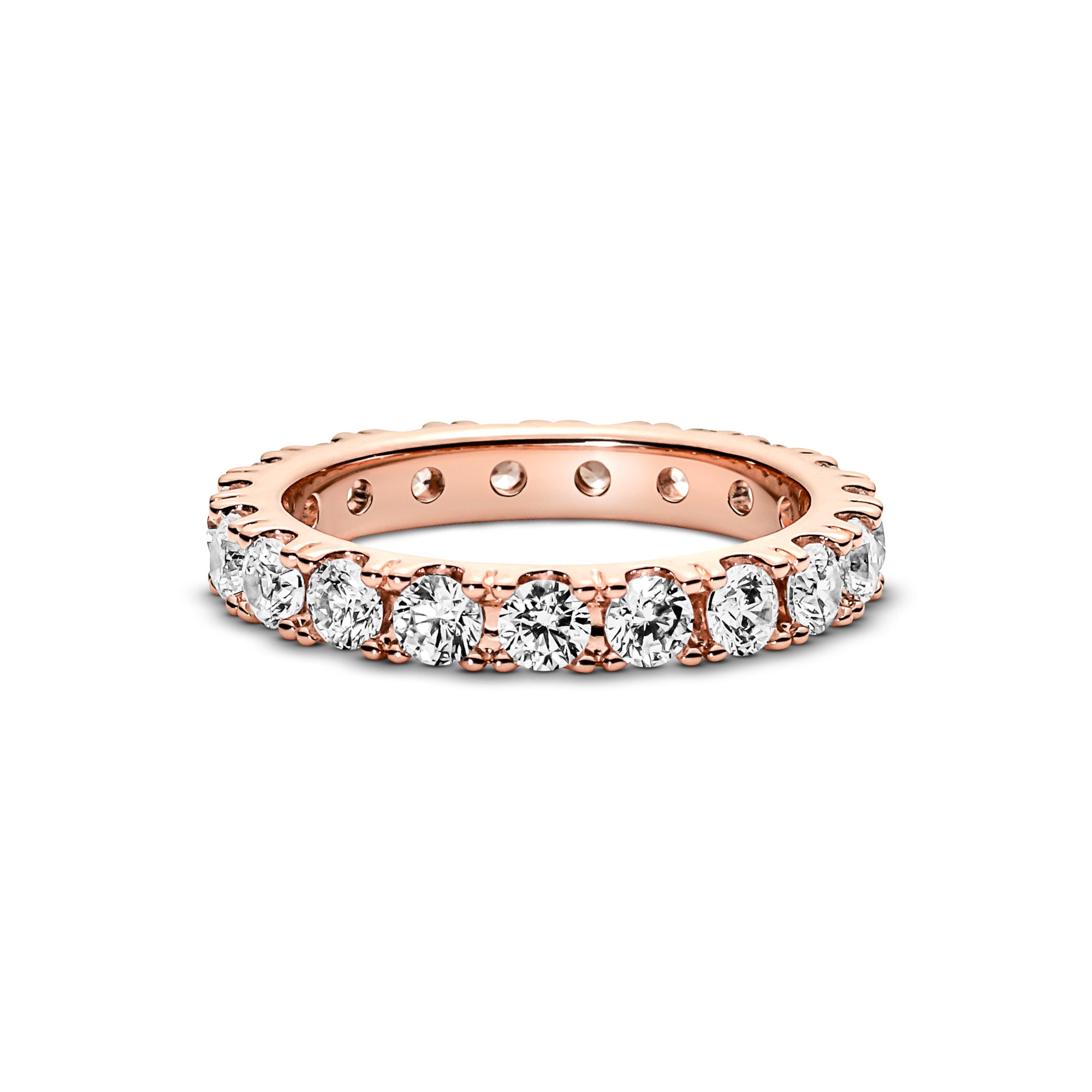 Pandora Ring - Eternity - Roségold Vergoldung - Zirkonia - klar – Ansicht 4