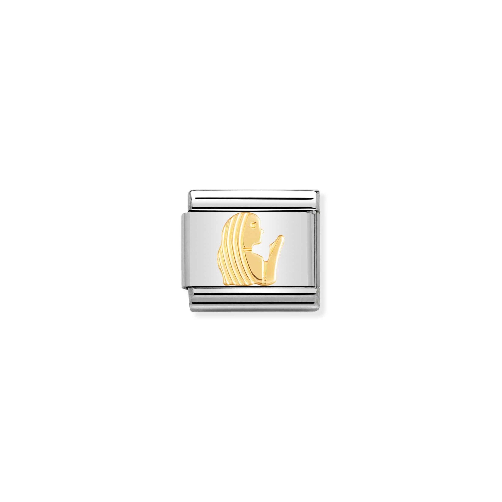 Nomination Composable Classic Charm Sternzeichen Jungfrau - Edelstahl, Gelbgold