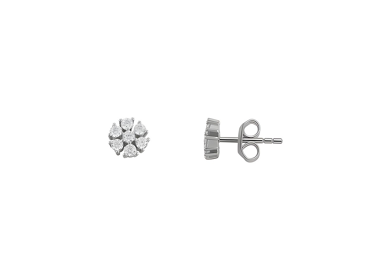 Xenox Sterling Silber Ohrringe XS6086 FANCY CUT, elegant funkelndes Schmuckstück mit einem stilvollen Design, ideal für festliche Anlässe oder den täglichen Gebrauch.
