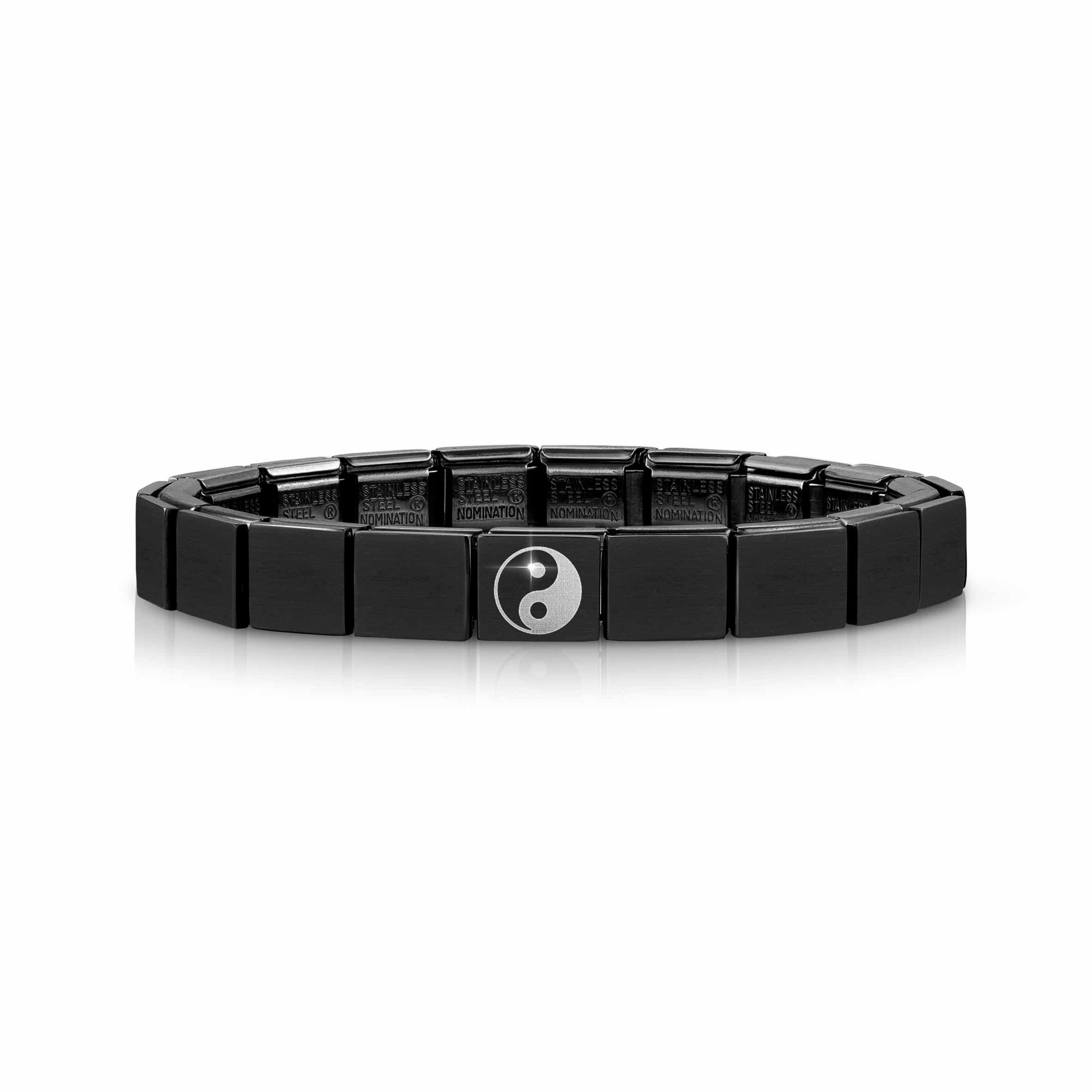 Nomination GLAM Armband - Edelstahl - schwarz PVD-besch. - Yin-Yang