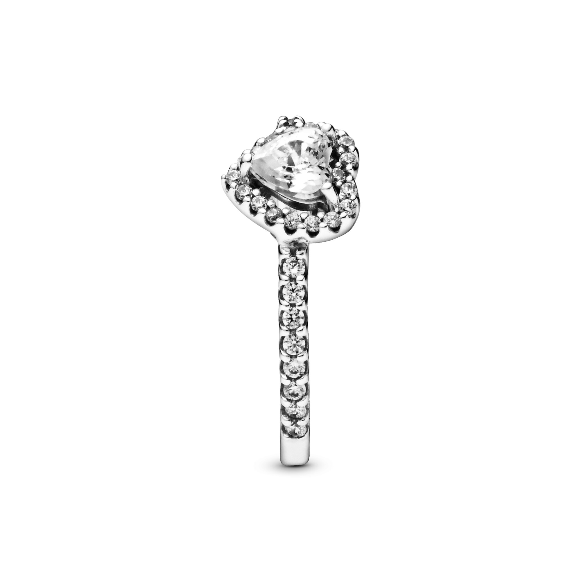 Pandora Heart - Herz Sterling Silber Ring mit Zirkonia – Ansicht 3